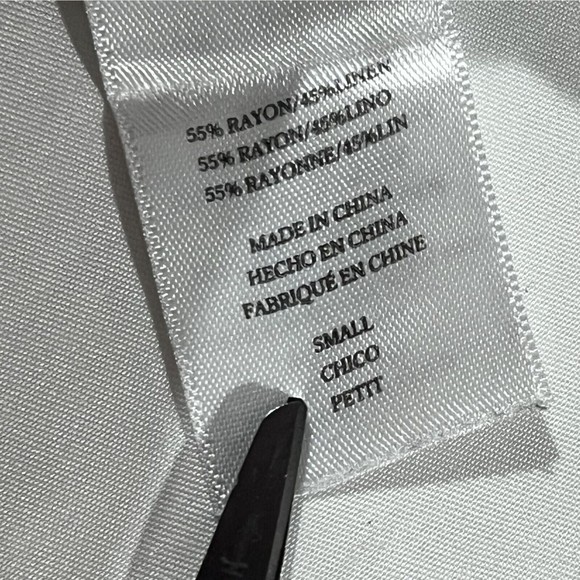 Womens Rails Rowen Linen Rayon Blend Button Pockets Jacket Coco Stripe Sz S - Picture 11 of 11